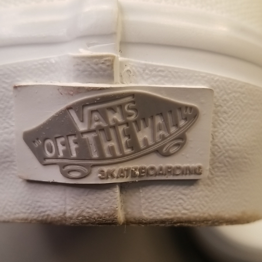 White Size 8 Men's VANS DURACAP POPCUSH Slip-On Shoes Pre-owned - Picture 3 of 12